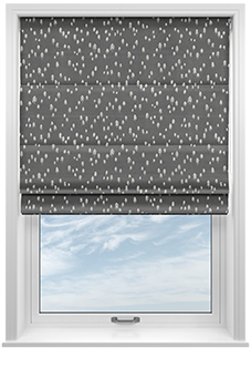 Norrland, Charcoal - Twist&Fit Roman Blind